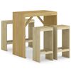vidaXL 5 Piece Garden Bar Set Impregnated Pinewood