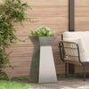 vidaXL Pillar Planter 2 pcs Silver 35 x 35 x 73 cm