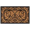 vidaXL Door Mat Rectangular 45x75 cm Rubber and Coir