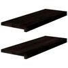 vidaXL Stair Treads 2 pcs Dark Brown 70x30x2 cm Solid Wood Oak