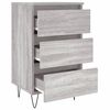 vidaXL Bedside Cabinet Grey Sonoma 40x35x69 cm Engineered Wood