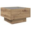 vidaXL Coffee Table Artisan oak 50 x 50 x 30 cm Engineered wood