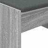 vidaXL Hall Bench with Cushion Grey Sonoma 103 x 38 x 40 cm