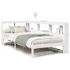 vidaXL Bookcase Bed | White | Solid pine wood | Small Single | Bookcase Bed