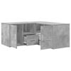 vidaXL Corner Cabinet Concrete Grey 160x40x45 cm Engineered Wood