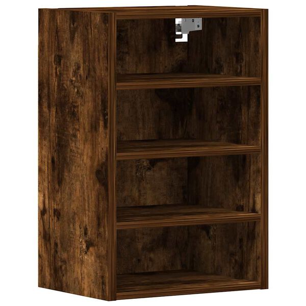 vidaXL Hanging Cabinet Riga Smoked Oak 40x29.5x60 cm Engineered Wood