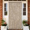 vidaXL Fly Curtain Dark Brown and Beige 100x230 cm Chenille