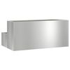vidaXL Garden Planter Silver 100 x 60 x 45 cm Galvanised Steel