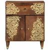 vidaXL Bedside Cabinet Honey brown 50 x 33 x 60 cm Solid Mango Wood