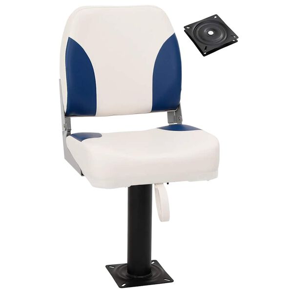 vidaXL Boat Seat with Pedestal 360&deg; Rotatable