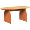 vidaXL Coffee Table Wax Brown 80 x 40 x 35 cm Solid Pine Wood