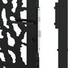 vidaXL Garden Gate Black 100x200 cm Steel Trace Design