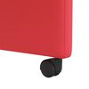 vidaXL Dining Chairs with Wheels with Wheels 2 pcs Red 57 x 66 x 94 cm