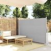 vidaXL Retractable Side Awning 140 x 300 cm Grey