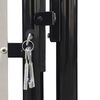vidaXL Black Single Door Fence Gate 100x100 cm