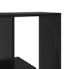 vidaXL Book Cabinet Black Oak 67 x 25 x 162 cm Engineered Wood