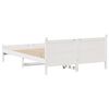 vidaXL Bed Frame without Mattress White 120x200 cm Solid Wood Pine