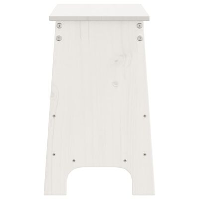 vidaXL Hall Bench White 60x28x45 cm Solid Wood Pine