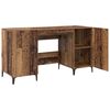 vidaXL Desk with Storage Old Wood 140 x 50 x 75 cm Engineered Wood