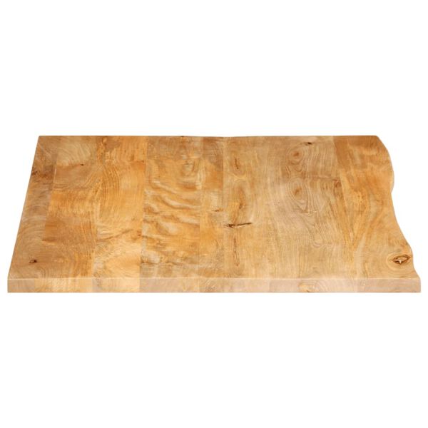vidaXL Table Top Live Edge 110x80x3.8 cm Solid Wood Mango