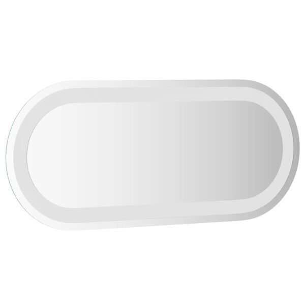 vidaXL LED Bathroom Mirror 60x25 cm Oval