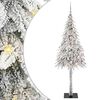 vidaXL Christmas Tree with 300 LEDs White 210 cm PE and Steel