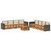 vidaXL Sofa Sets 9 pcs Solid Acacia Wood