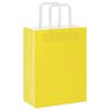 vidaXL Paper Bags 50 pcs with Handles Yellow 21x11x28 cm