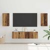 vidaXL TV Cabinet Set Wall-mounted 4 pcs Old Wood Engineered Wood