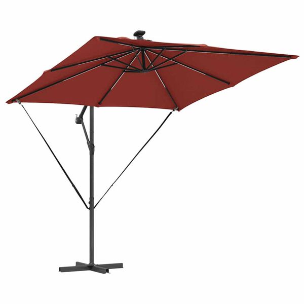 vidaXL Cantilever Banana Parasol Terracotta 249 x 249 x 250 cm