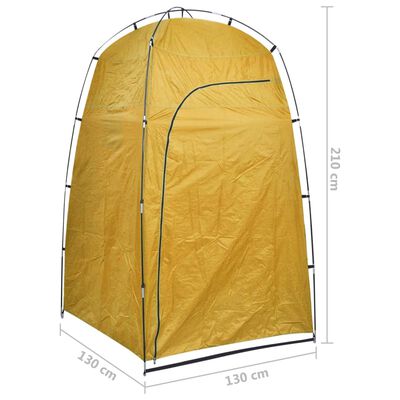 vidaXL Shower WC Changing Tent Yellow