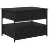 vidaXL Coffee Table Black Oak 70 x 50 x 54.5 cm Engineered Wood