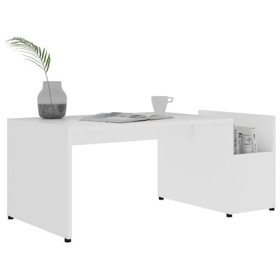 vidaXL Coffee Table White 90x45x35 cm Engineered Wood