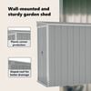 vidaXL Wall-mounted Garden Shed Grey 118x288x178 cm Galvanised Steel