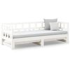 vidaXL Pull-out Day Bed without Mattress White 2x(90x200) cm