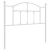 vidaXL Metal Replace Headboard White 100 cm