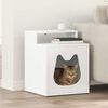 vidaXL Cat House White 42.5 x 40 x 53.5 cm Engineered Wood