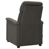 vidaXL Massage Chair Dark Grey Microfiber Fabric