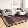 vidaXL Rug Washable 190x300 cm Black and Gold Anti Slip