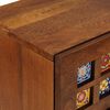 vidaXL Sideboard with Drawer Walnut 40 x 33 x 75 cm Solid Mango Wood