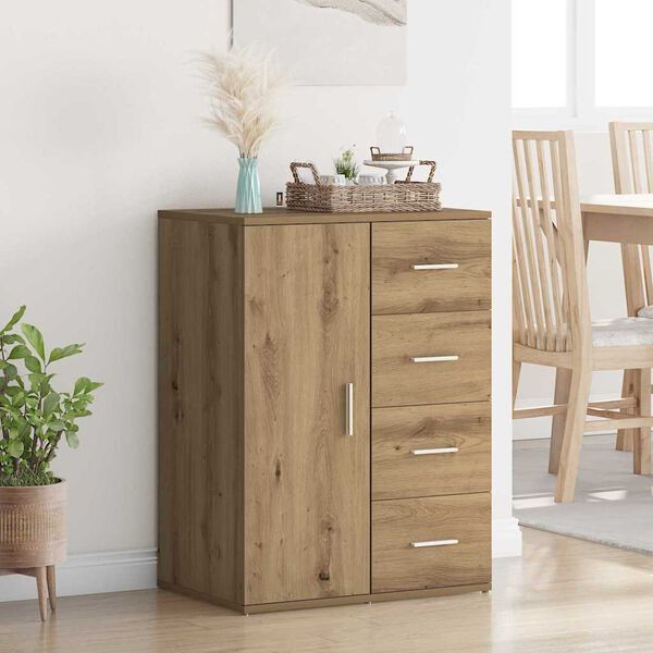 vidaXL Sideboard Artisan Oak 59 x 39 x 80 cm Engineered Wood