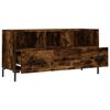 vidaXL TV Cabinet Smoked Oak 102x36x50 cm Engineered Wood
