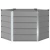 vidaXL Planter Light Grey 129 x 129 x75 cm Steel