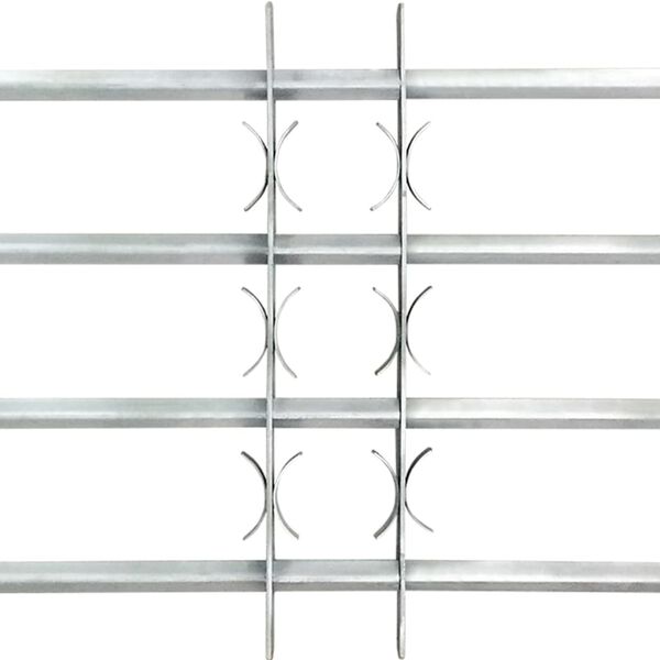 vidaXL Adjustable Security Grilles for Windows 2 pcs 1000-1500 mm
