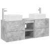 vidaXL Bathroom Cabinet Set 3 pcs Concrete Grey 49.5 x 41 x 63 cm