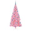 vidaXL Christmas Tree with 300 LEDs with Stand Pink 180 cm PVC
