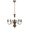 vidaXL Chandelier Antique Black 5 x E14 Bulbs