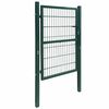 vidaXL Fence Gate Steel 100x200 cm Green