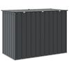 vidaXL Garden Storage Box Black 151.5 x 82 x 110.5 cm Steel