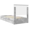 vidaXL Storage Bed Concrete Grey 90 x 200 cm Engineered Wood